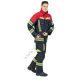 Ubranie bojowe FIRE FLEX – granatowo-czerwony NOMEX® NXT (CNBOP) + napisy